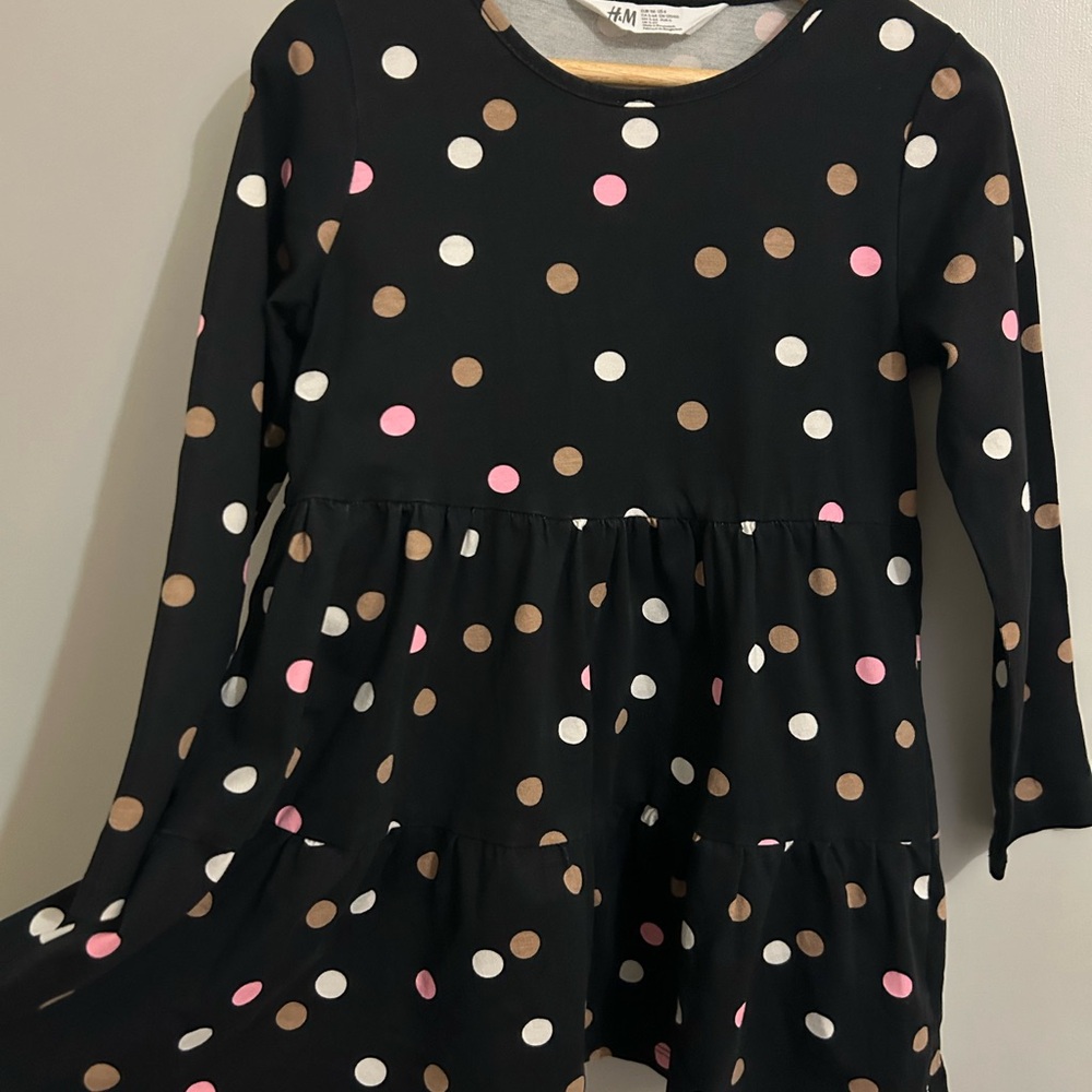 H&M Polka Dot Long Sleeve Dress